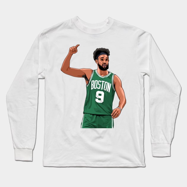 Derrick White Long Sleeve T-Shirt by origin illustrations